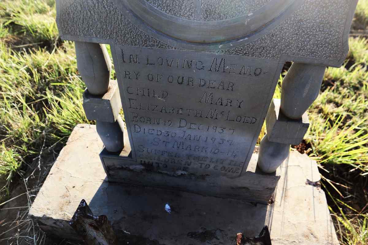 MCLEOD Mary Elizabeth 1937-1939