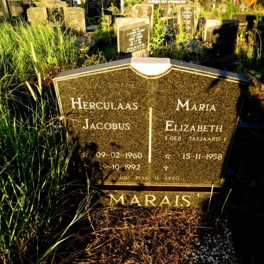 MARAIS Herculaas Jacobus 1960-1992 & Maria Elizabeth TALJAARD 1958-