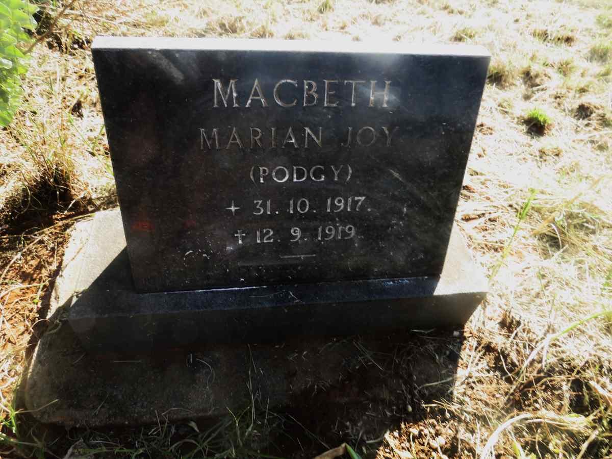 MACBETH Marian Joy 1917-1919