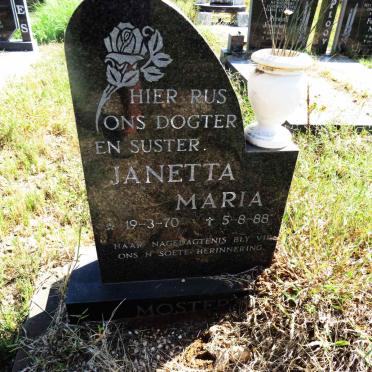 MOSTERT Janetta Maria 1970-1988