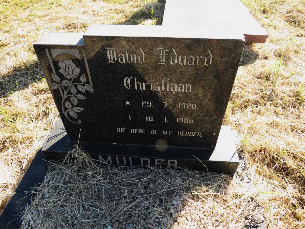 MULDER Christiaan 1920-1985