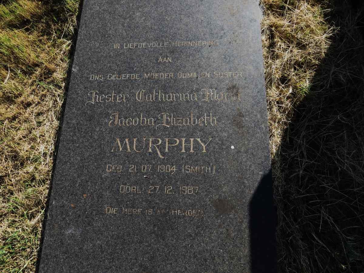 MURPHY Hester Catharina Maria Jacoba Elizabeth nee SMITH 1904-1987