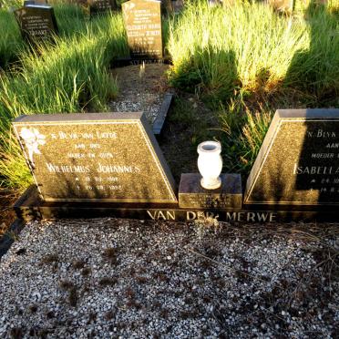 MERWE Wilhelmus Johannes, van der 1908-1992 & Isabella Maria 1913-2003