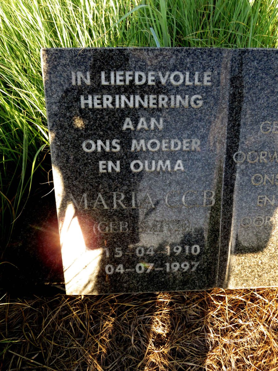 NIEKERK Maria C.C.B., van nee SMITH 1910-1997_1