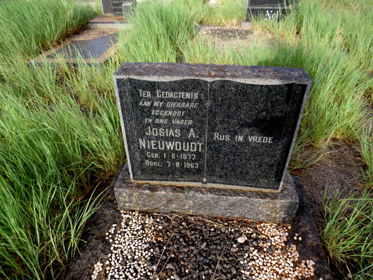 NIEUWOUDT Josias A. 1877-1963