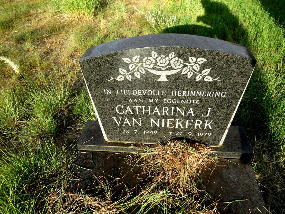 NIEKERK Catharina J., van 1949-1979