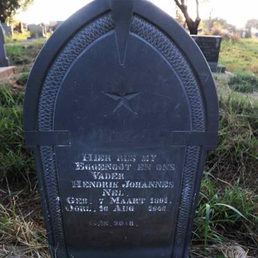 NEL Hendrik Johannes 1891-1946