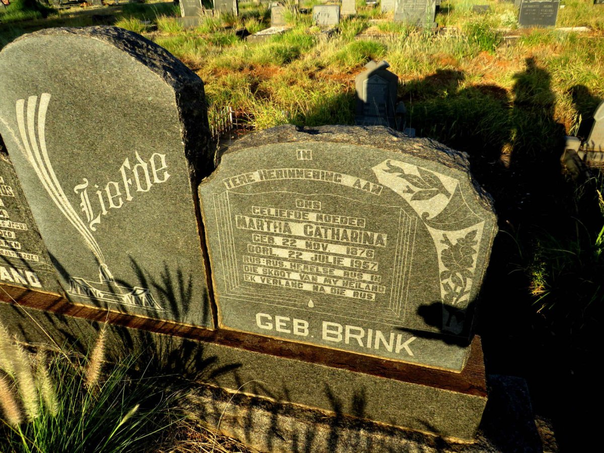 NIEMAND Petrus Marthinus 1866-1954 & Martha Catharina nee BRINK 1876-1957_2