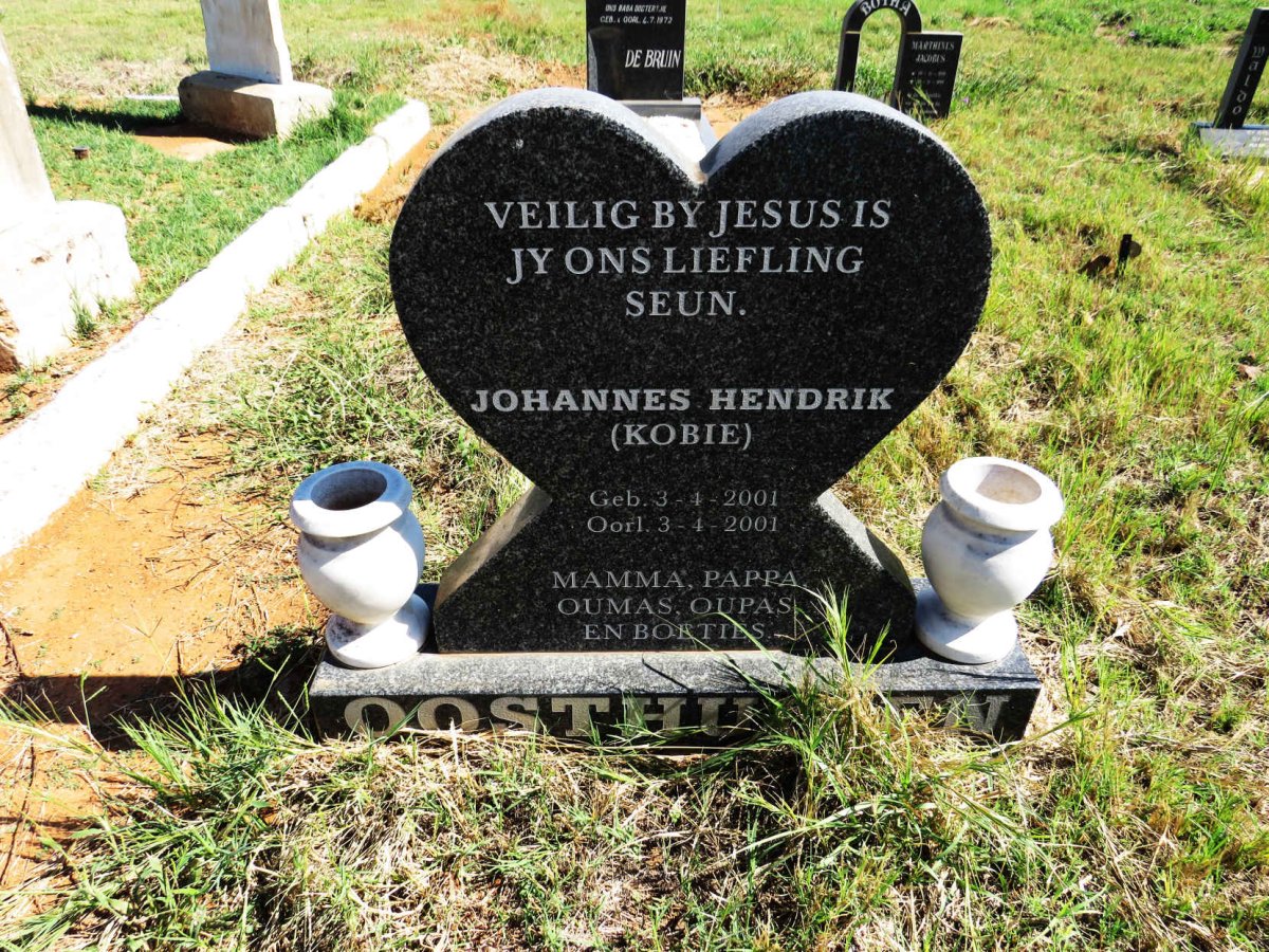 OOSTHUIZEN Johannes Hendrik 2001-2001