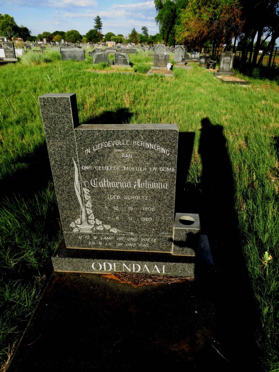 ODENDAAL Catharina Johanna nee SCHOLTZ 1906-1989