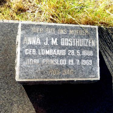 OOSTHUIZEN Anna J.M. LOMBAARD 1888-1969