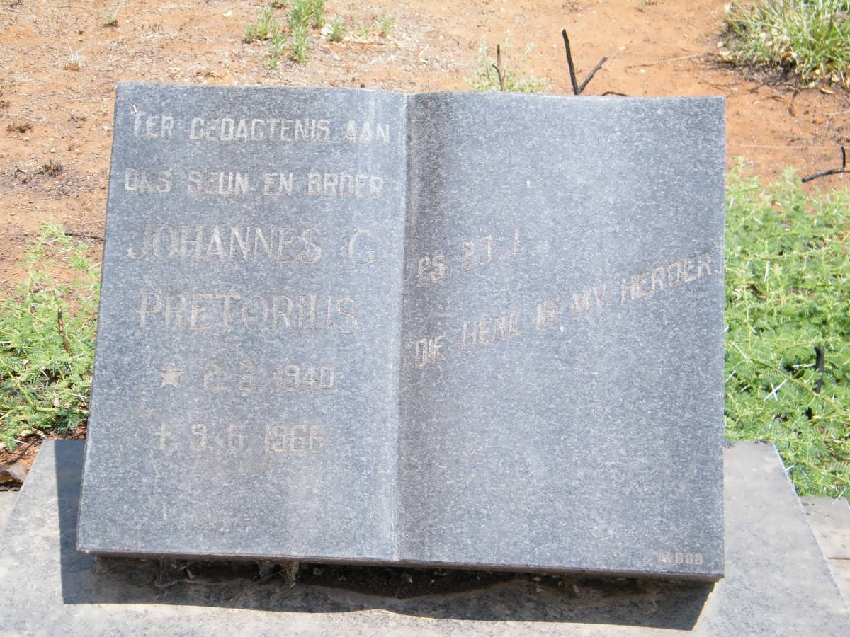 PRETORIUS Johannes G. 1940-1966