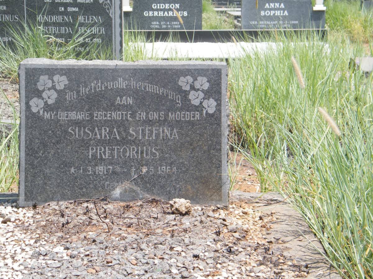 PRETORIUS Susara Stefina 1917-1964