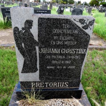 PRETORIUS Johanna Christina nee PRETORIUS 1911-1962