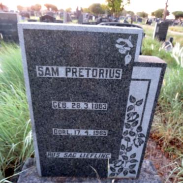 PRETORIUS Sam 1883-1965