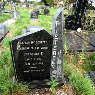 PIETERSEN Christiaan F. 1907-1988
