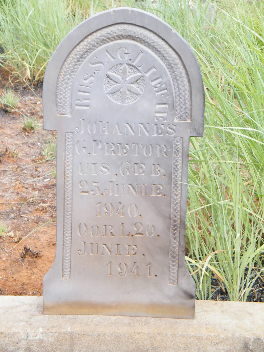 PRETORIUS Johannes G. 1940-1941