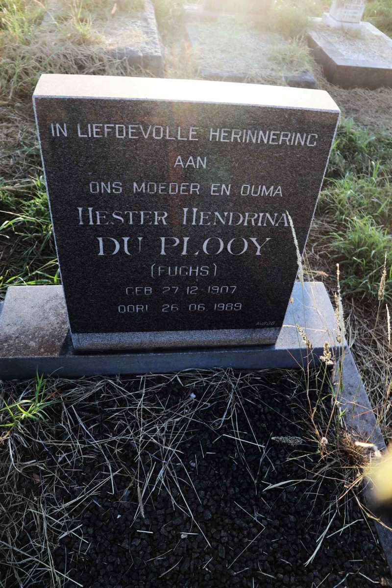 PLOOY Hester Hendrina, du nee FUCHS 1907-1989