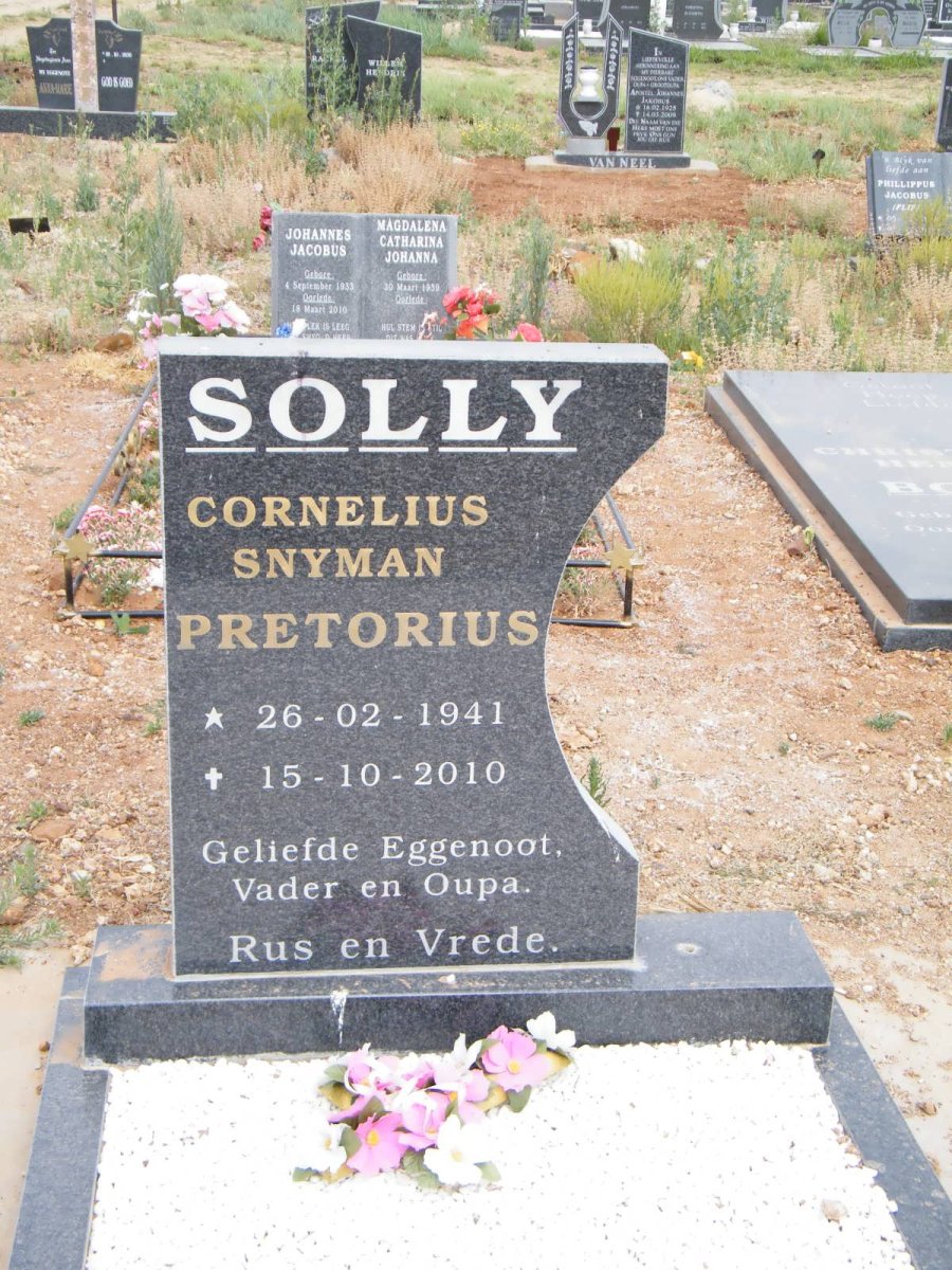 PRETORIUS Cornelius Snyman 1941-2010