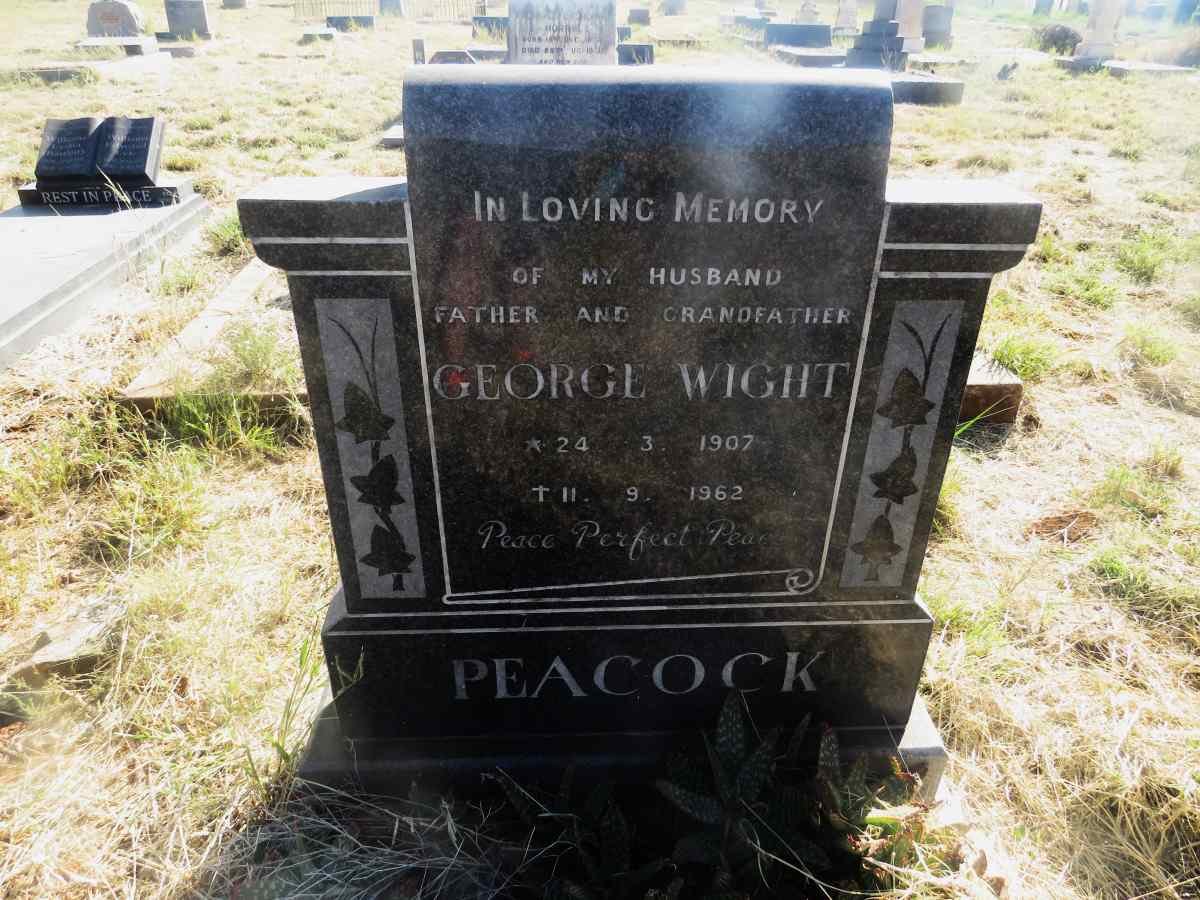 PEACOCK George Wight 1907-1962