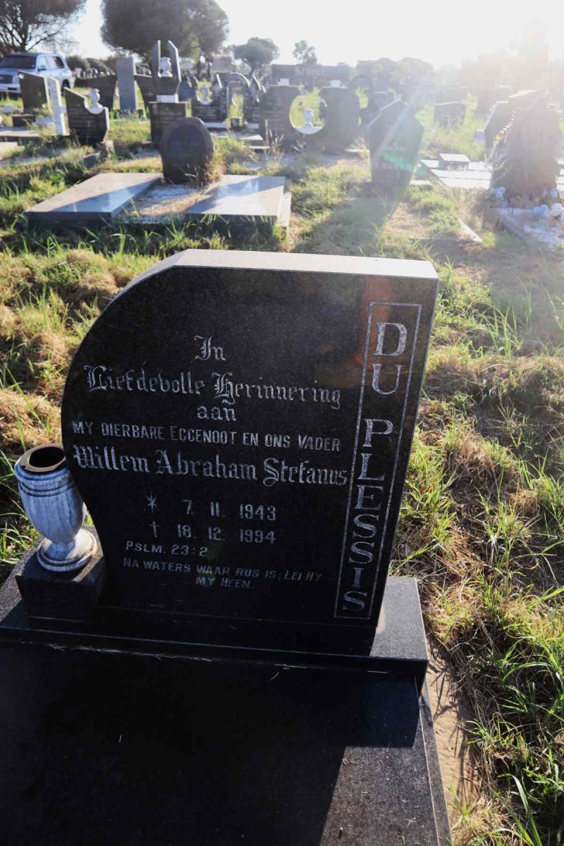 PLESSIS Willem Abraham Stefanus, du 1943-1994