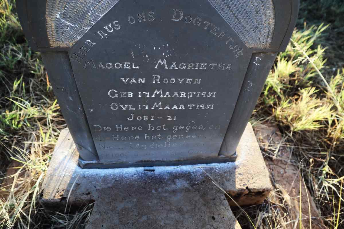 ROOYEN Maggel Magrietha, van 1951-1951