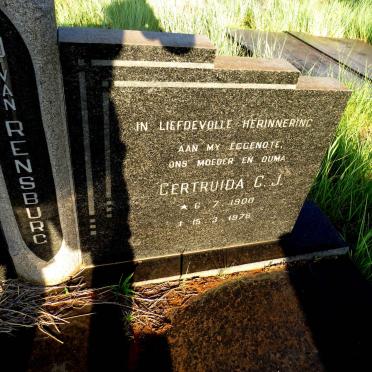 RENSBURG Louis J., J. van 1897-1986 & Gertruida C.J. 1900-1978_3