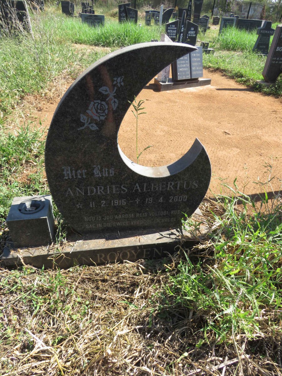 ROOYEN Andries Albertus, van 1915-2000