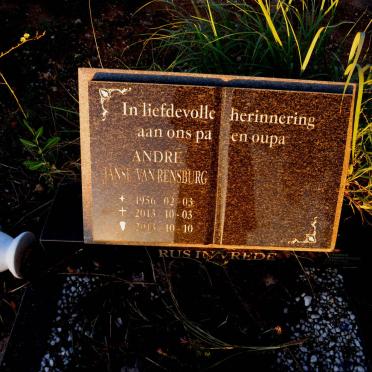 RENSBURG Andre, Janse van 1956-2013