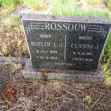 ROSSOUW Roelof L.J. 1899-1963 & Clasina J. 1907-1990
