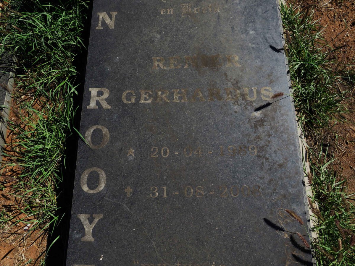 ROOYEN Renier Gerhardus, van 1939-2008_2