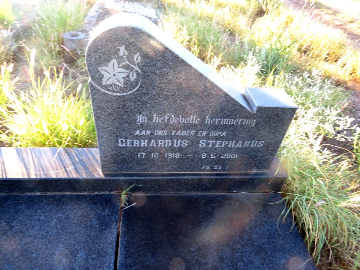 SCHEEPERS Gerhardus Stephanus 1918-2001 & Susanna Cornelia 1903-1966_2
