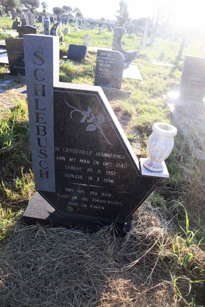 SCHLEBUSCH Louw 1952-1996