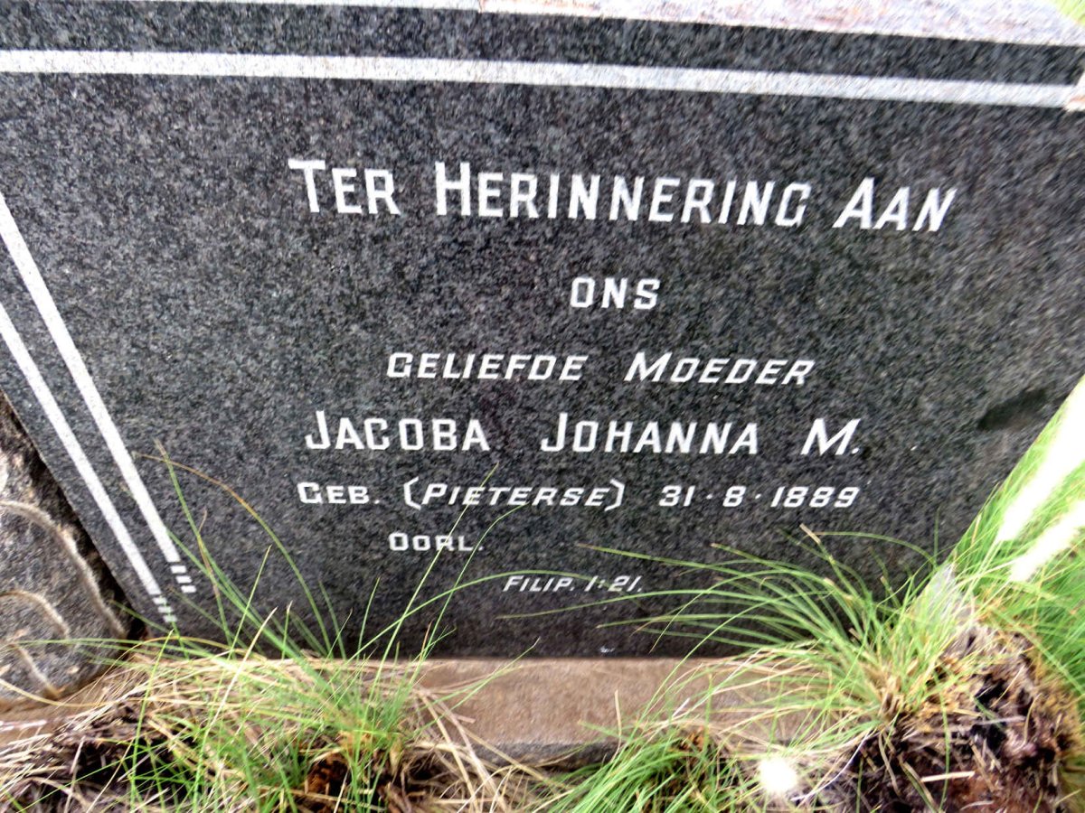 SMITH Jacobus Hendrik 1886-1963 & Jacoba Johanna M. PIETERSE 1889-_3