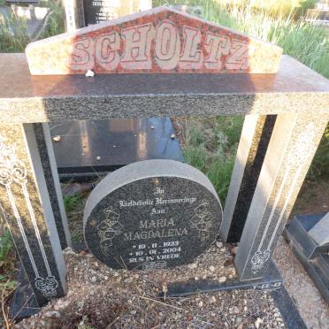 SCHOLTZ Maria Magdalena 1923-2004