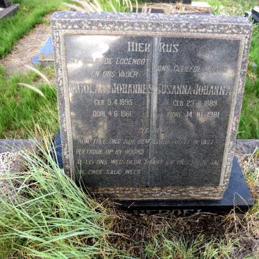SWANEPOEL Nicolaas Johannes 1895-1961 & Susanna Johanna 1889-1981