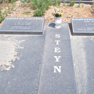 STEYN Andreas Jacobus 1923-2006 &amp; Emmerentia Lydia FOURIE 1927-