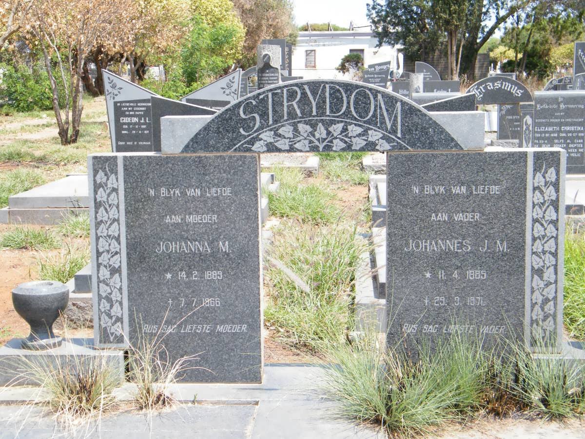 STRYDOM Johannes J.M. 1885-1971 &amp; Johanna M. 1889-1966