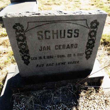 SCHUSS Jan Gerard 1882-1967