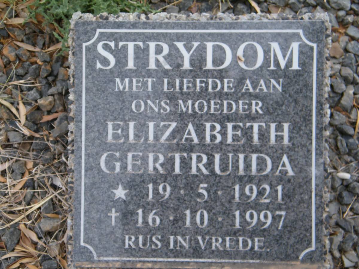 STRYDOM Elizabeth Gertruida 1921-1997