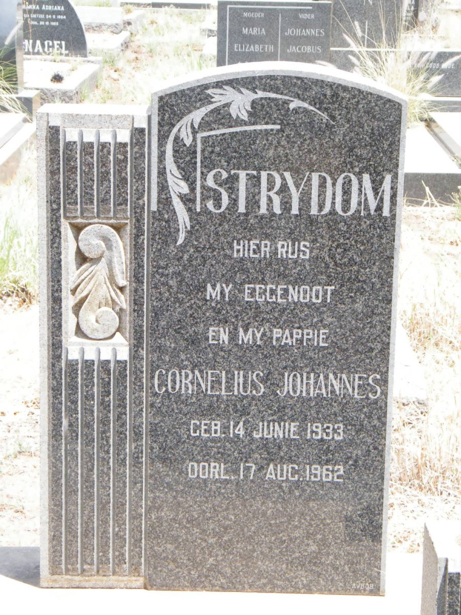 STRYDOM Cornelius Johannes 1933-1962