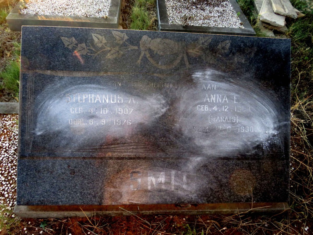 SMIT Stephanus A. 1907-1976 & Anna E. MARAIS 1903-1990