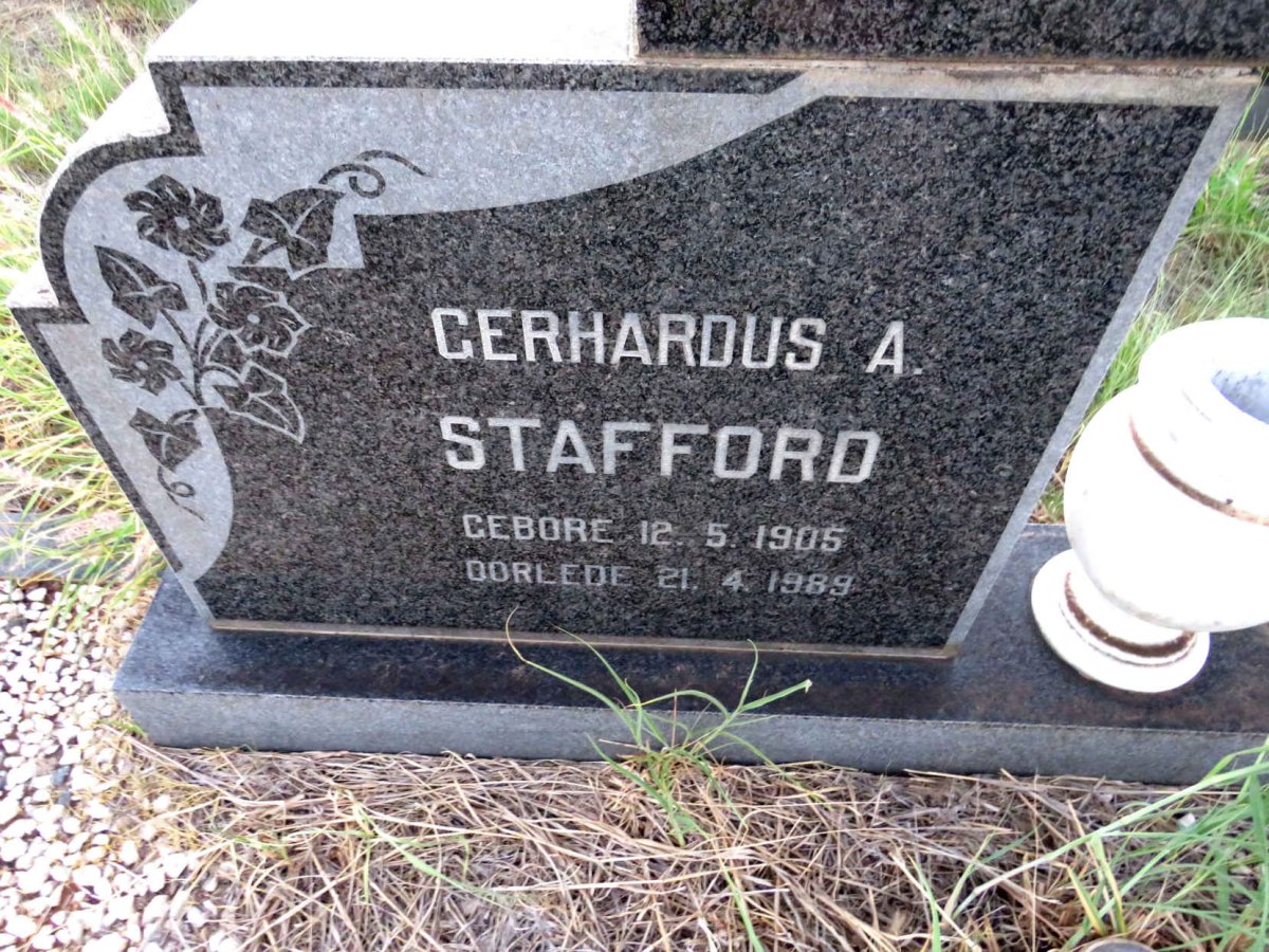 STAFFORD Gerhardus A. 1905-1989 & Anna S.C. STANDER 1901-1977_1