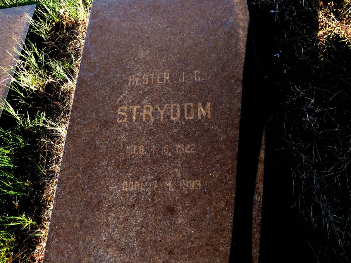STRYDOM Hester J.C. 1922-1989