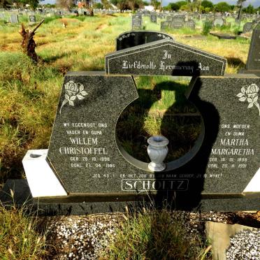 SCHOLTZ Willem Christoffel 1896-1985 & Martha Margaretha 1896-1991