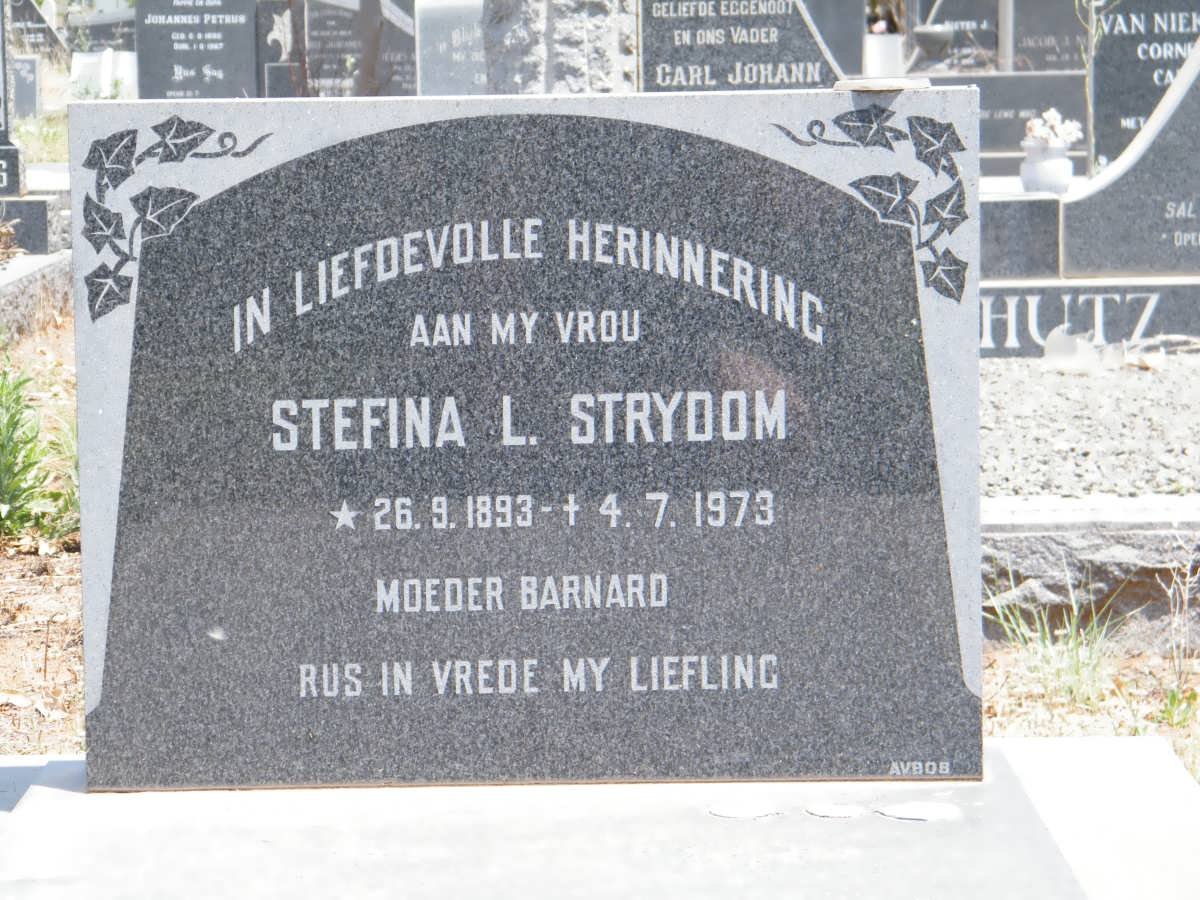 STRYDOM Stefina L. 1893-1973