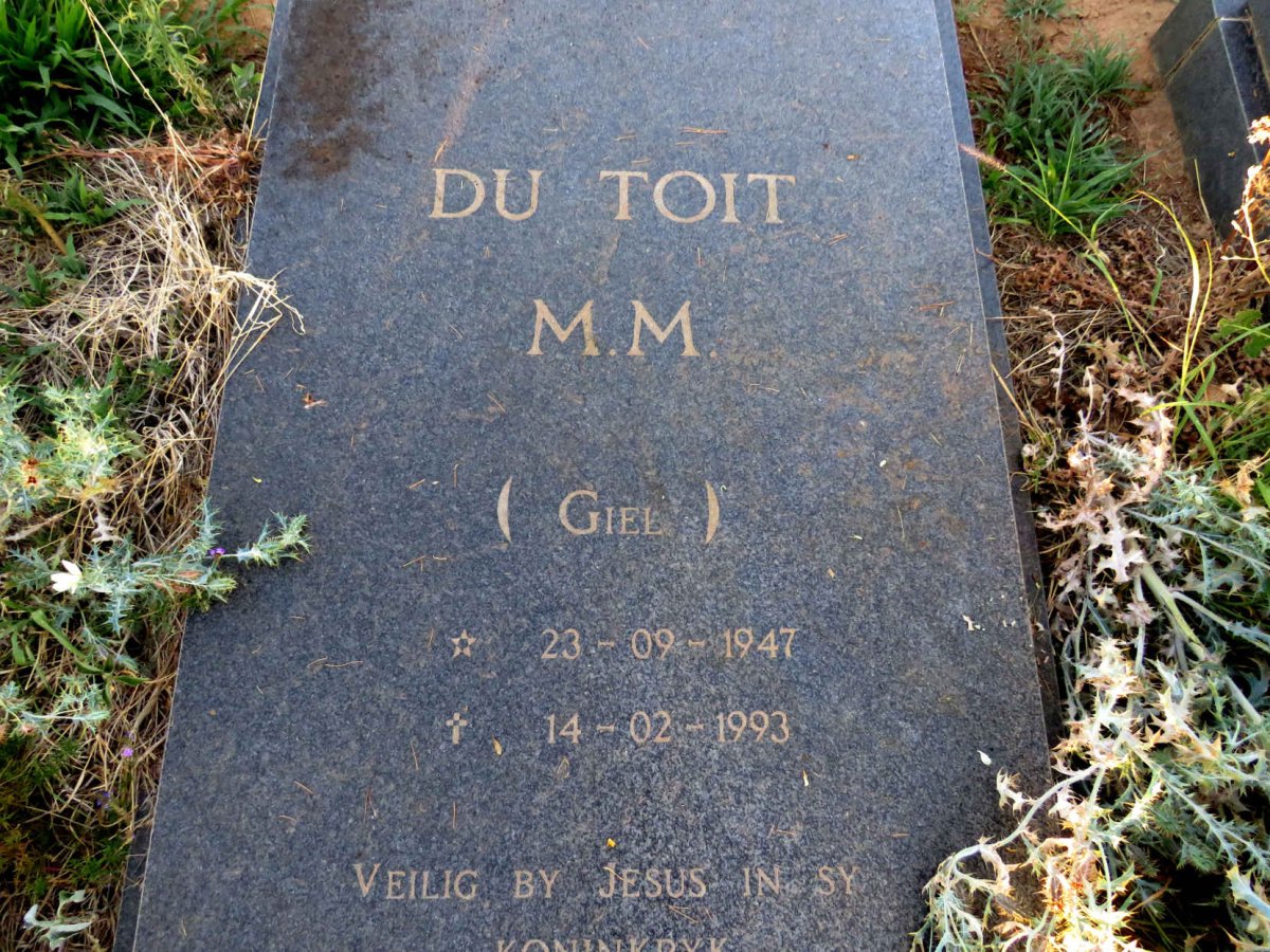 TOIT M.M., du 1947-1993