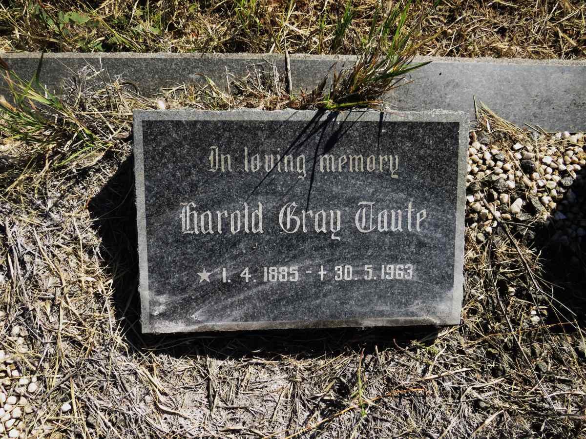 TAUTE Harold Gray 1885-1963