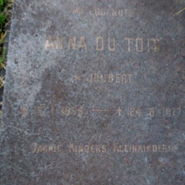 TOIT Anna, du nee JOUBERT 1898-1977