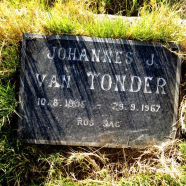 TONDER Johannes J., van 1905-1967